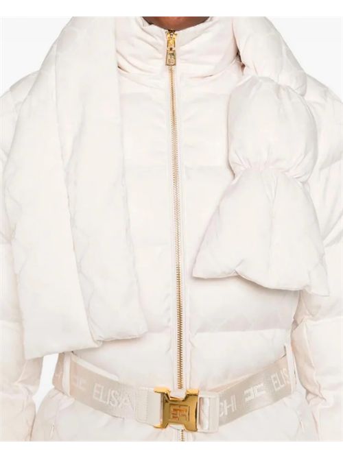JACQUARD SAIL FABRIC DUVET ELISABETTA FRANCHI | PI83D56E2DZ9 Milk